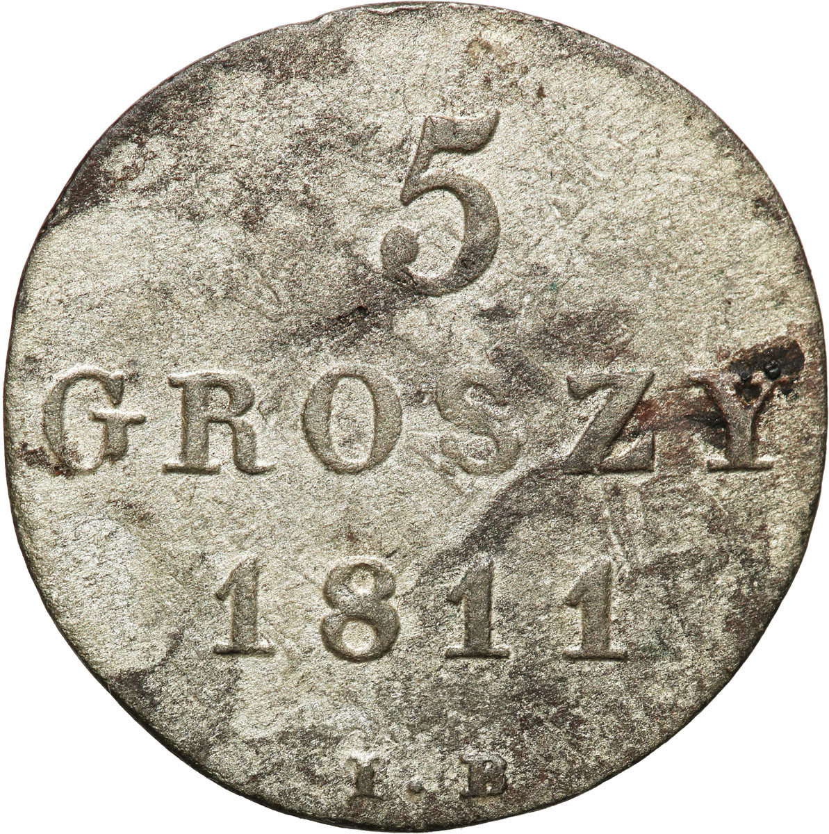 Księstwo Warszawskie, 5 groszy 1811 IB, Warszawa